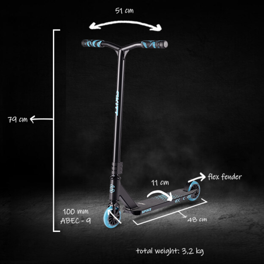 SKITT Freestyle koloběžka SPIKE Blue_parameters